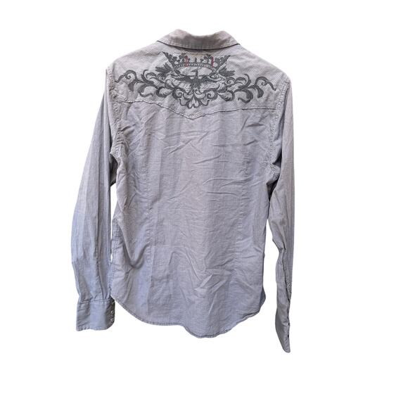 Guess - Men’s Button Down Shirt - Medium - Y2K Embroidered - Picture 5 of 8